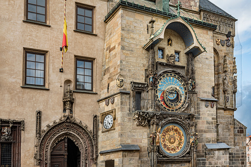 Zurich, Switzerland: clock of the Fraumünster church - The Fraumuenster is one of the four Reformed Old Town churches and one of the city's landmarks. The former Fraumunster monastery was a Benedictine monastery with the rank of a princely abbey, founded in 853 by King Louis the German.