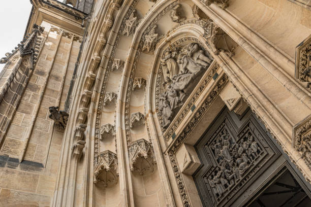 istock St. Vitus's Cathedral detail inside Prague Castle, Czech Republic. 1194531111