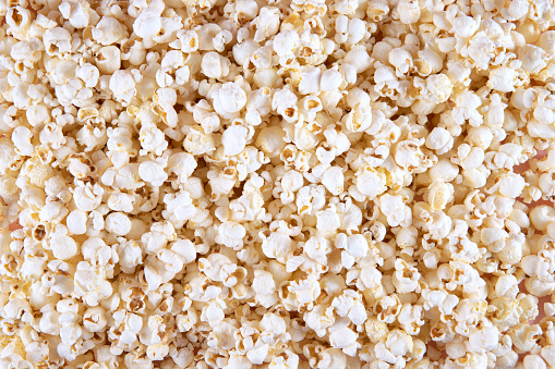 Popcorn, close-up, background.