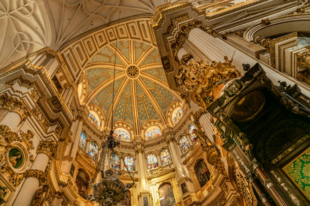 istock Magnificent golden dome inside the Granada Cathedral in Spain. 1194535895