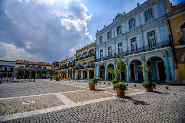 Beautiful Cuban Plaza In Havana