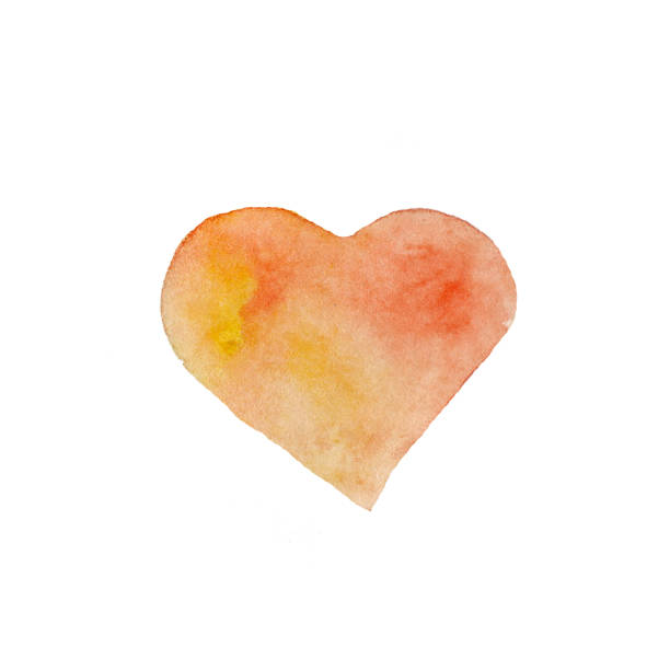 istock Watercolor multi-colored  heart on a white background. Valentine's Day. Holiday for lovers 1194536975