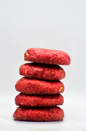 Red velvet cookies tower