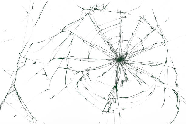 istock glass crack hole from a ball on a white background 1194543401