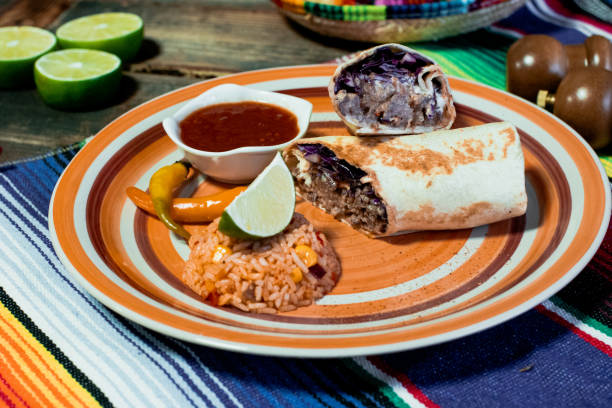 istock Mexican food mix colorful background Mexico 1194546751