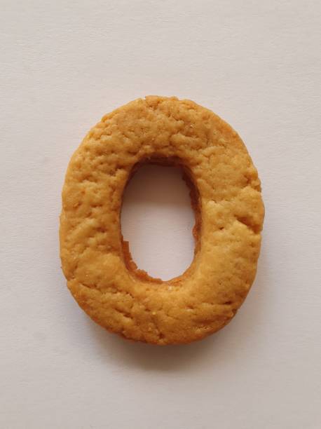 istock baked cookie forming the letter O 1194547312