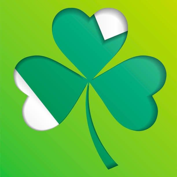 istock Irish shamrock leaves background for Happy St. Patrick s Day. EPS 10. 1194548690