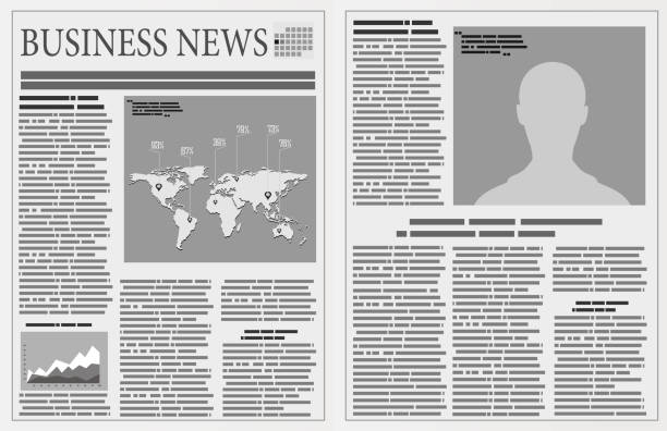 Newspapers. Flat design style. Newspapers. Flat design style. indesign templates stock illustrations