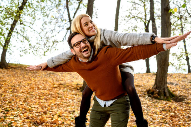 istock Couple enjoying in autumn 1194549146