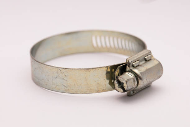 istock Metal band hose clamp isolated on white background 1194551774