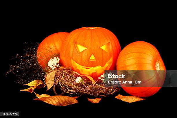 Happy Halloween Stockfoto und mehr Bilder von Angst - Angst, Blatt - Pflanzenbestandteile, Dekoration