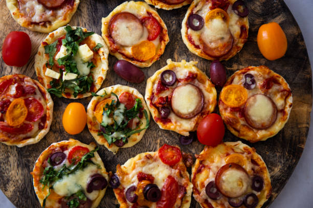 istock Mini Homemade Pizza Bites 1194567539