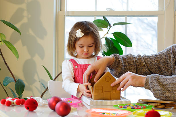 Christmas fun activities stock photo