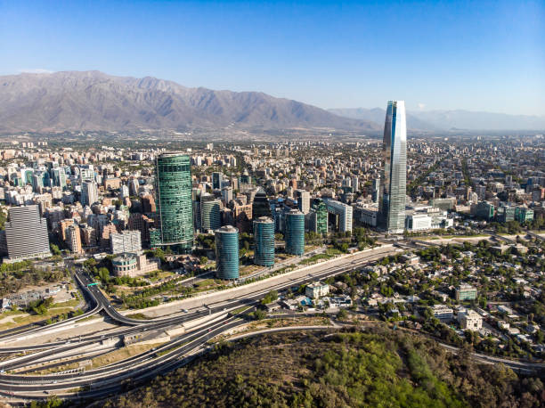 istock Santiago Financial District from Chacarillas Hill 1194569589
