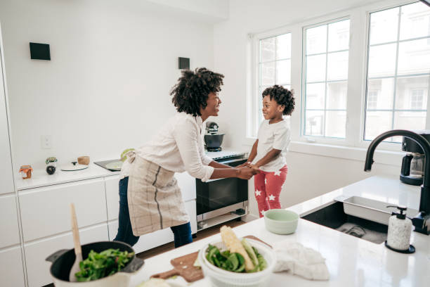 istock Brazilian family  having fun in the kitchen 1194573297