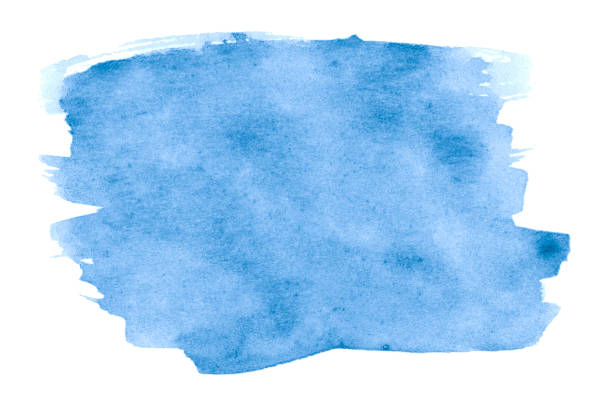 acquerello sfondo azzurro con bordi chiari e divorzi. macchie di pennello acquerello. con spazio di copia per il testo. - divorces foto e immagini stock