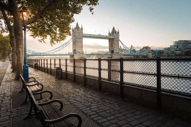 istock Tower Bridge View Under the Trees in London 1194575836