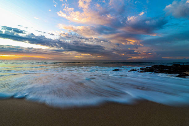 istock Sea Foam at Sunrise Kauai 1194576857