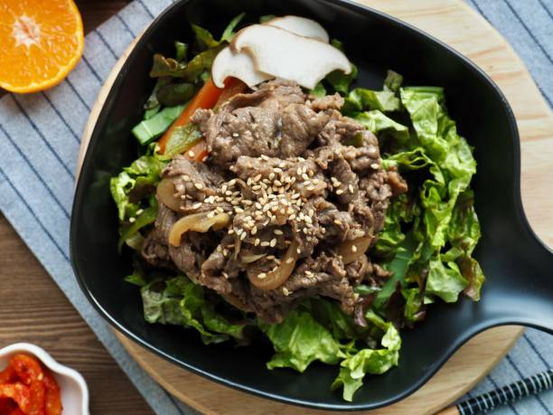 istock Korean traditional food beef bulgogi 1194581330