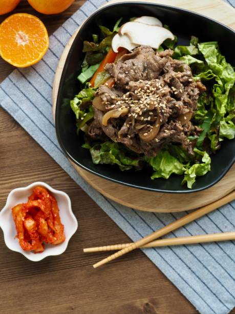 istock Korean traditional food beef bulgogi 1194581331
