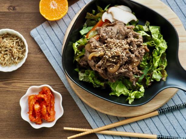 istock Korean traditional food beef bulgogi 1194581341