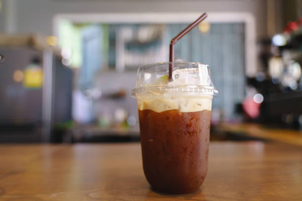 istock Plastic cup of iced cold brew coffee 1194582569