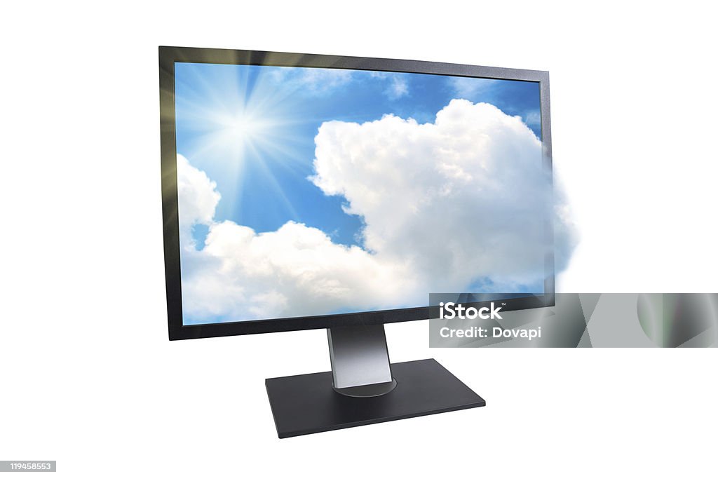 monitor de LCD - Foto de stock de Azul royalty-free