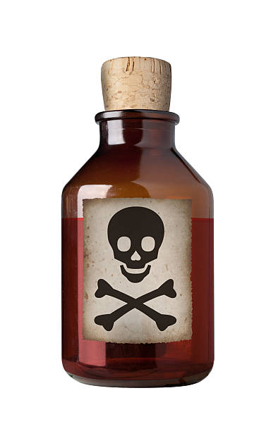 istock Old fashioned drug bottle, isolated. 119459325