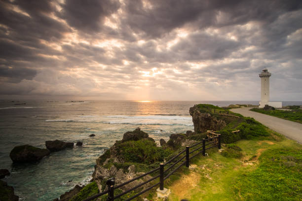 Miyako island light house sunrise