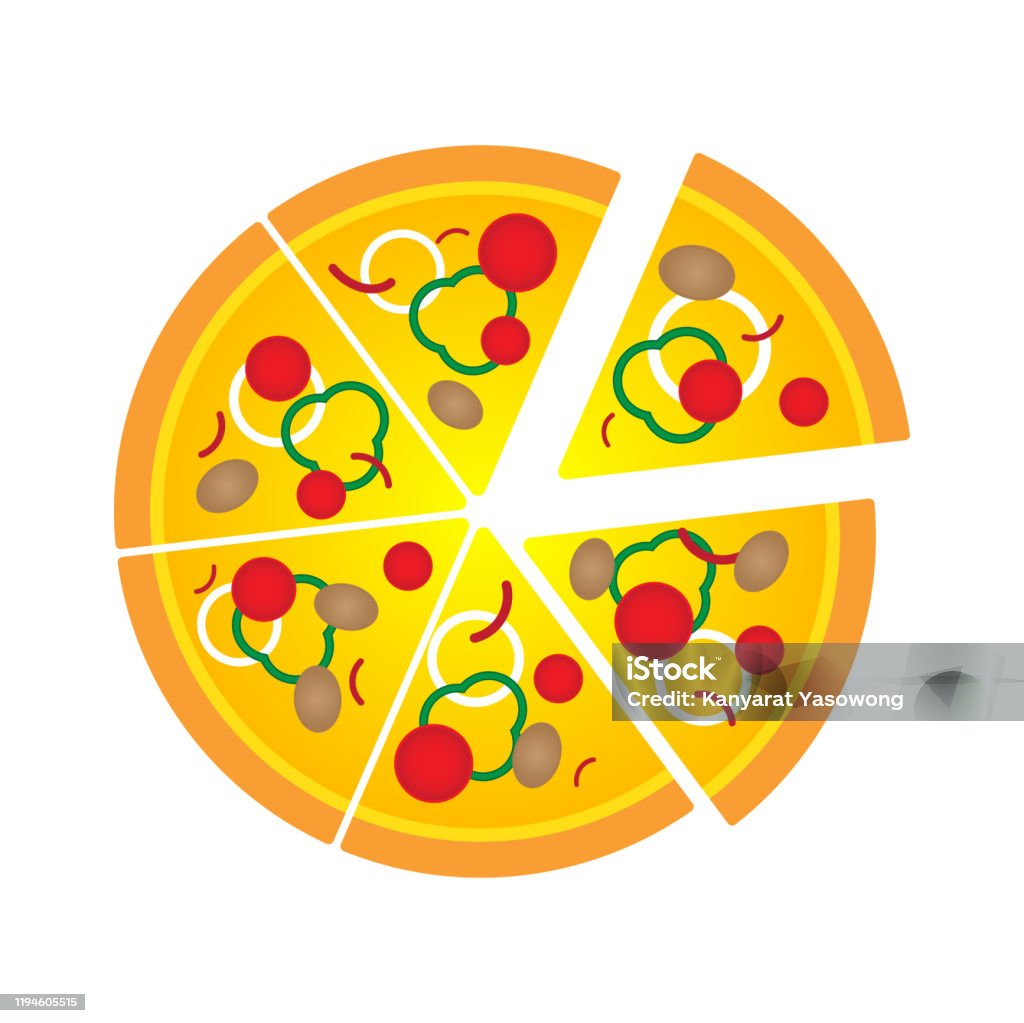 Thiết Kế Minh Họa Vector Hoạt Hình Pizza Đơn Giản Slide Của Pizza ...