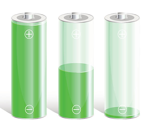 istock Battery with the level of charge. 119460640