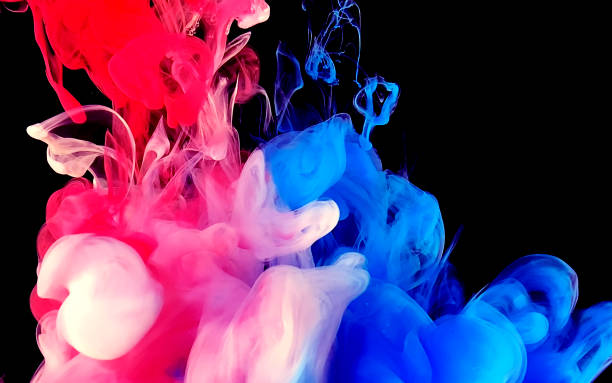 istock White-blue-red-black space abstract background. Stylish modern technology background. 1194610806