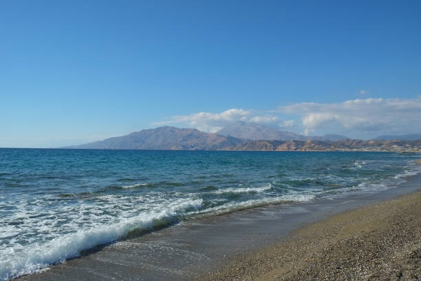 istock Crete mountains and Aegean sea 1194615742