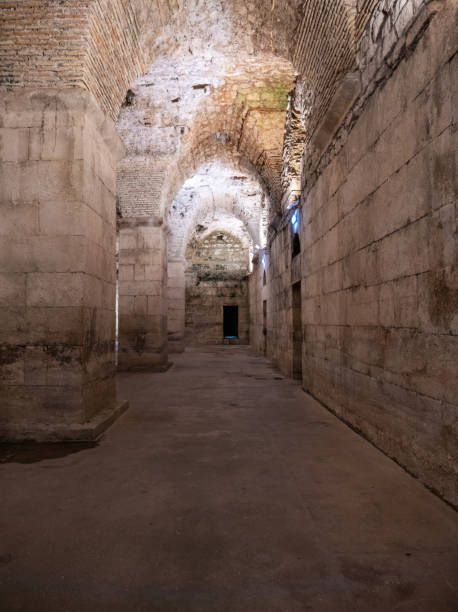 istock Underground cellar at Diocletians Palace in Old Town Split, Croatia 1194615770