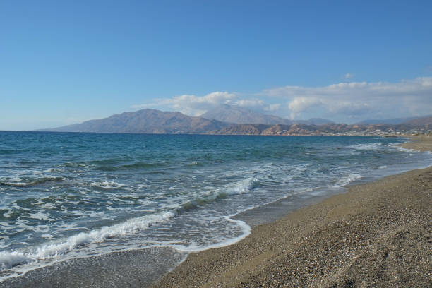 istock Crete mountains and Aegean sea 1194615786