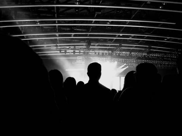 istock Silhouette of a audience in a show 1194617523