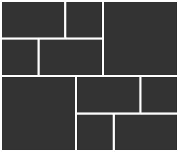 Empty photo frame collage layout. Empty photo frame collage layout of ten parts. Poster frame mockup. Vector template photo collage. number 10 photos stock illustrations