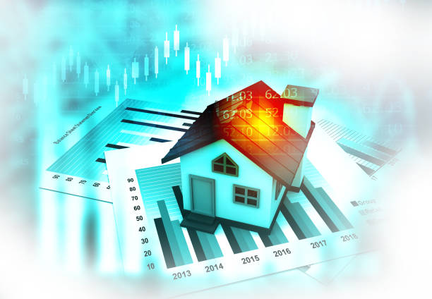 istock House on graph and charts background 1194623665