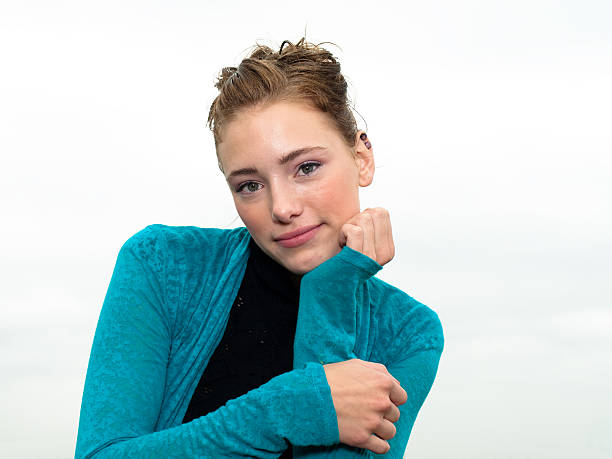 istock Pretty young woman posing happily 119462770
