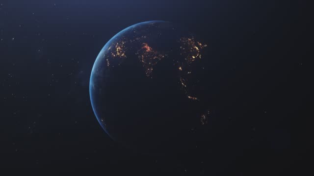 Earth Night USA stock video