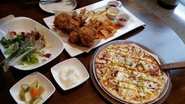 pizza and salad Hongdae