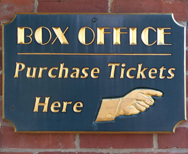 istock Brass and gold box office sign 1194642970