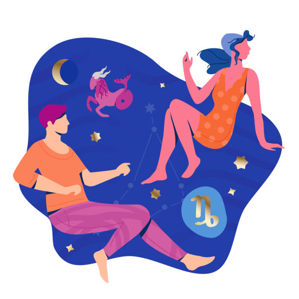 Ilustración de Capricornio Pareja Zodiac Ilustración y más Vectores Libres de Derechos de Capricornio - Capricornio, Signo del zodíaco, Parejas - iStock Ilustración de Capricornio Pareja Zodiac Ilustración y más Vectores Libres de Derechos de Capricornio - Capricornio, Signo del zodíaco, Parejas - iStock