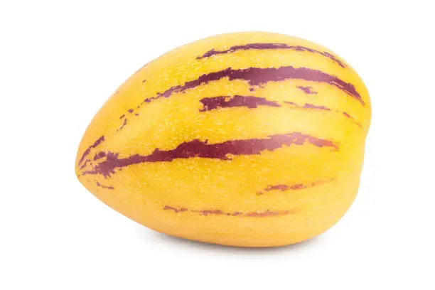 Fresh Pepino fruit isolated on white background
