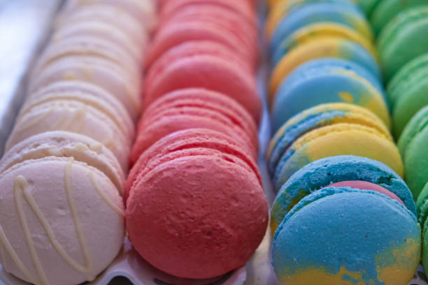 istock French macarons in a cafe with shallow focus 1194647587
