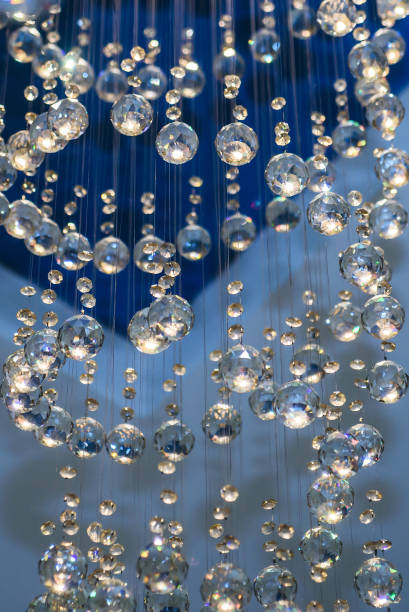 istock Glass faceted hanging balls. 1194648444