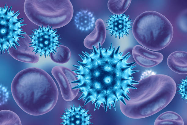 istock Virus infected blood cells 1194648509