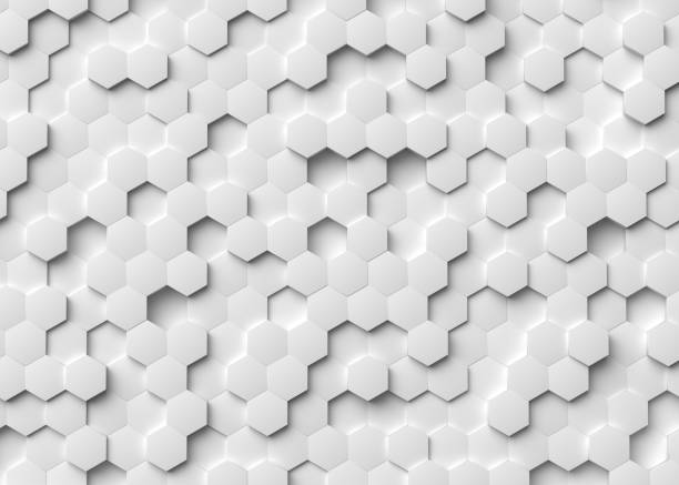 Hexagon 3d background stock photo