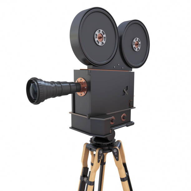 istock Old-new concept camera 3D rendering isolated on white background stock photo 1194650358