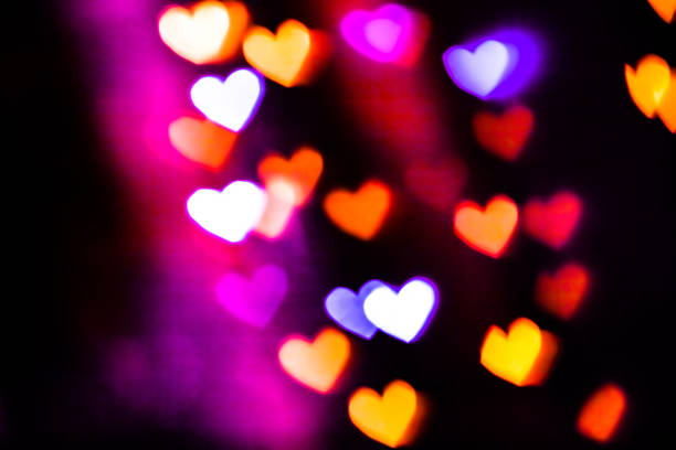 istock Colorful heart bokeh background 1194651908